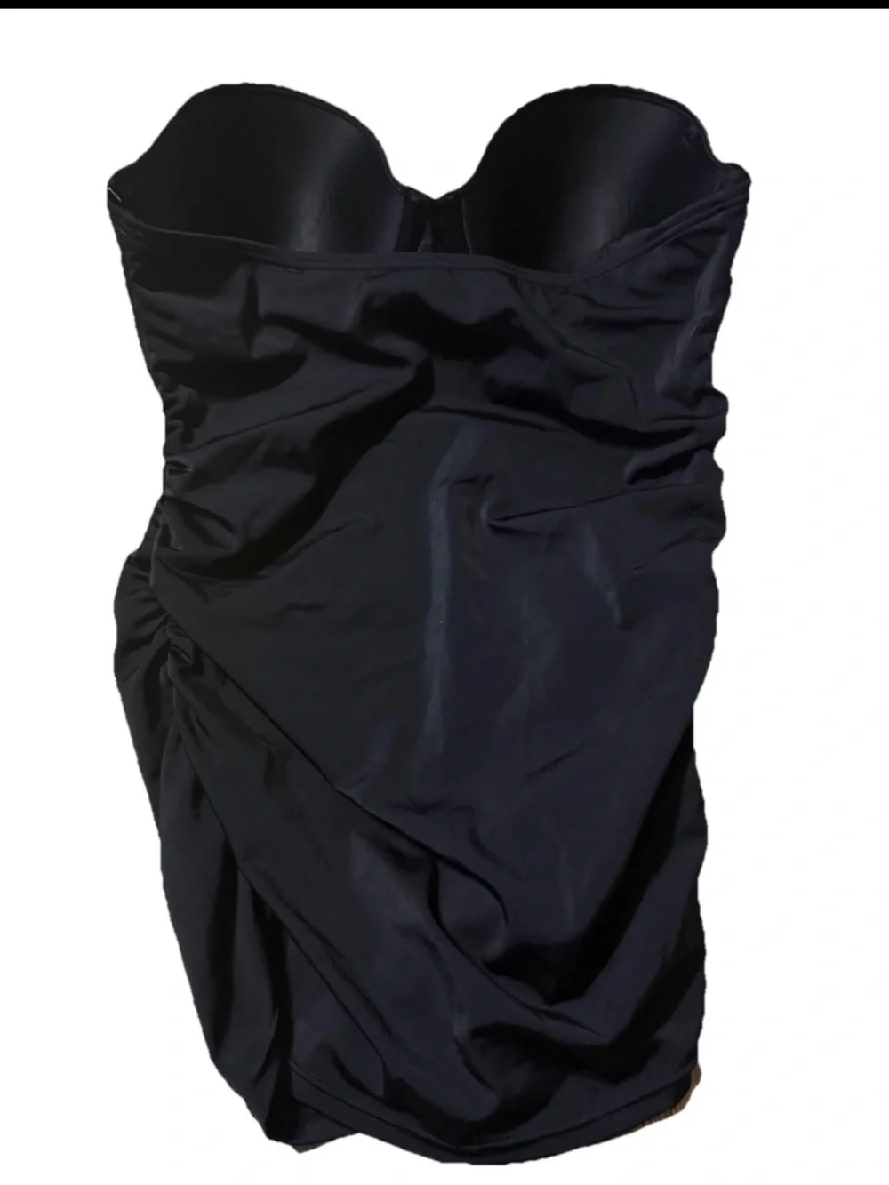 NEW Victorias Secret 36C Tankini Top Black Underwired Padded VS Swimsuit